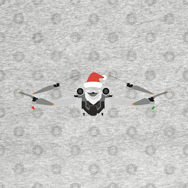 Festive DJI Mini 3 Pro Santa hat with beard by Oddoty